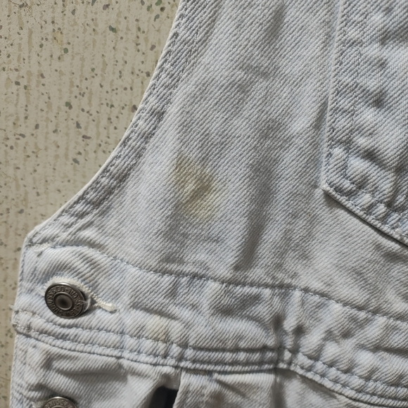 Levi's Denim Overalls Medium Light Wash Denim Two Horse Brand Clean - Picture 3 of 16